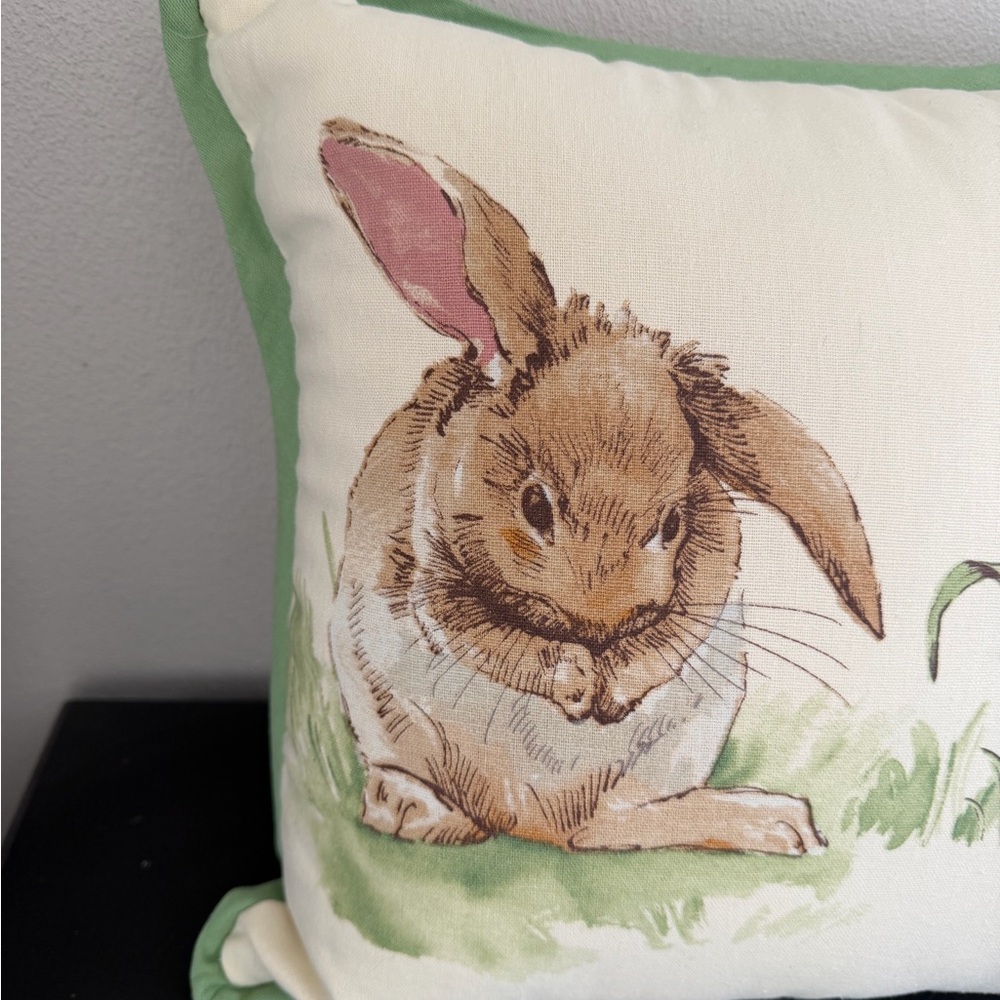 Pottery Barn Easter Bunny Spring Decorative Pillow - Picture 2 of 7
